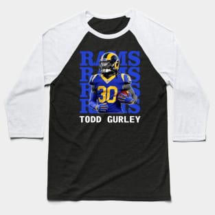 Los Angeles Rams Todd Gurley 30 Baseball T-Shirt